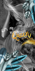 时尚美女女王羽毛装饰画玄关