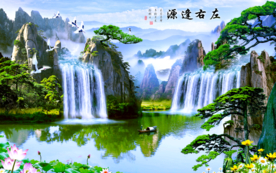 山水画 水墨山水画 意境山水画