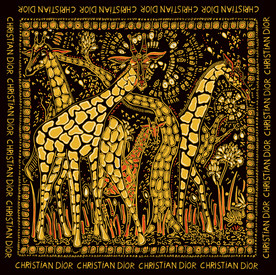 大牌方巾 长颈鹿方巾