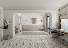 极简现代卧室靠床背景墙