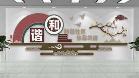 和谐文明文化墙