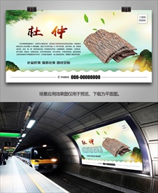 杜仲宣传海报灯箱展板展架挂画