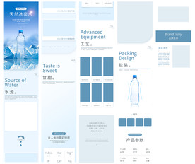 天然饮用山泉水矿泉水详情设计