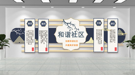 和谐社区文化主题墙