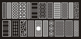 中式镂空隔断雕花