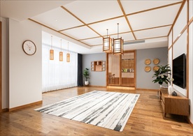 日式客厅沙发背景墙