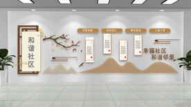 和谐社区文化形象墙