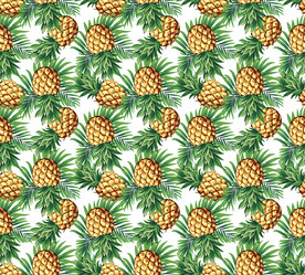 菠萝高清矢量图