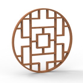 中国风窗户C4D模型KS工程