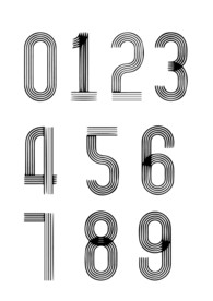 数字 矢量 艺术字