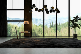 意大利客厅沙发意式躺椅背景墙