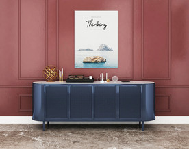 现代轻奢装饰边柜3dmax模型