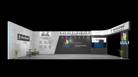 现代 两面开口 展位 展台 展