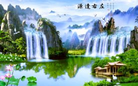 山水画 水墨山水画 意境山水画