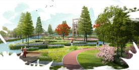 湿地公园景观规划效果图