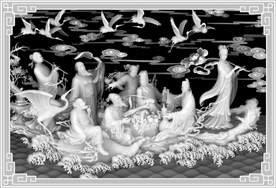 新八仙过海灰度图