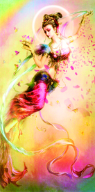 仙女 女娲 莲花