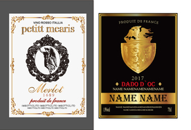 传统红酒标签设计