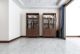 新中式书房茶室背景墙