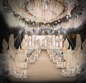 香槟色婚礼仪式区