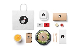 VI产品logo包装样机外卖盒