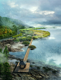 滨湖湿地 效果图