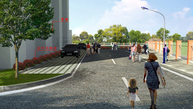 学校校园园林景观绿化效果图