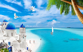 爱琴海电视背景墙