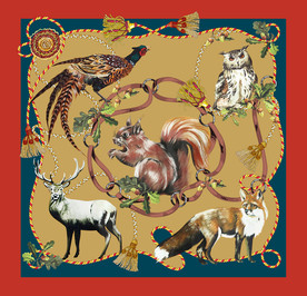 大牌方巾 动物方巾 丝巾