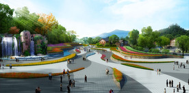 生态公园广场景观效果图