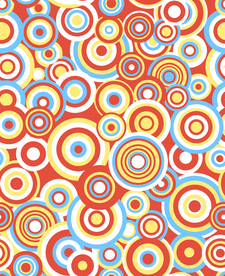 抽象几何圆形乱花