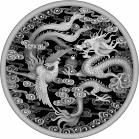 龙凤灰度图