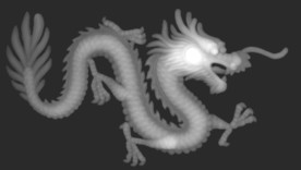 龙灰度图