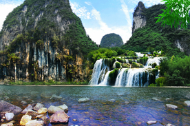 流水生财 山水画