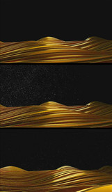 黑金流动无缝循环背景AE模板