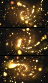 金色螺形光晕隧道视频素材