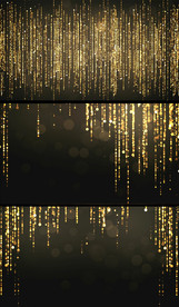 金色粒子帘幕背景视频素材