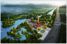 湿地公园景观设计规划效果图