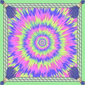 方巾炫彩新款分层