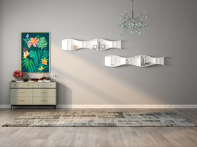 现代简约北欧客厅沙发背景墙