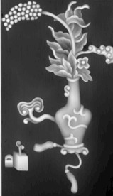 花瓶灰度图