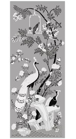 矢量花鸟中国山水风格画