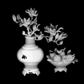 花瓶灰度图