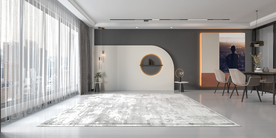 极简轻奢现代客厅沙发背景墙