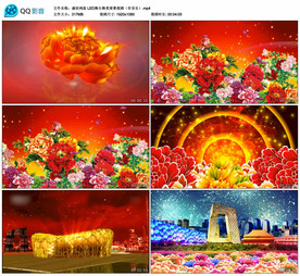 盛世鸿姿 开场舞蹈舞台背景视频