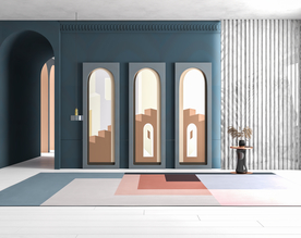 现代客厅沙发背景墙