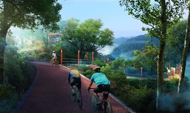 山地旅游开发景区效果图