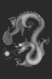 龙灰度图