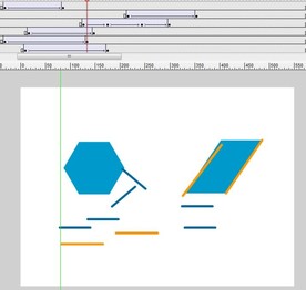六角形和四边形的拆散动画课件