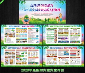 防灾减灾日 防灾减灾展板